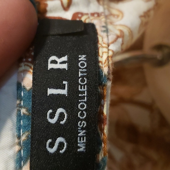 SSLR Men's Collection Paisley Shirt - Picture 10 of 10